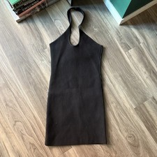 Forever 21 Halter Mini Black Dress Medium Stretch Sexy Summer