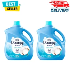 Downy Liquid Fabric Softener, Cool Cotton Scent, 111 fl oz, 150 Loads, 2 Pack