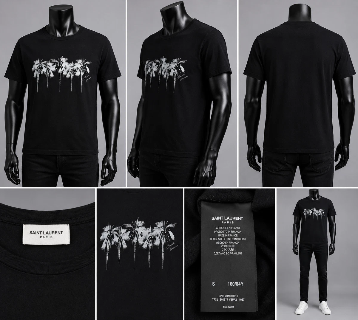 Saint Laurent Black T-Shirts for Men for sale | eBay