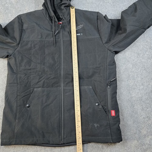 Milwaukee Jacket Mens Large Black M12 Heated Gear Coat Hooded Midweight +READ+ - Picture 18 of 19