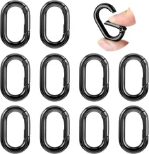 10Pcs Small Carabine Mini Carabiner Clip 1in Spring Snap Hook Heavy Duty for Car