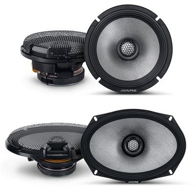Alpine R2-S69 & R2-S65 Bundle: 6x9'' and 6.5'' High-Res Coaxial Speakers Pair