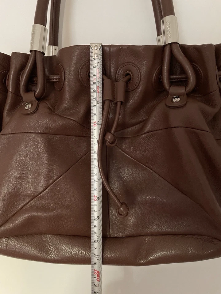 Oroton Luxury Brown Soft Leather Ladies Womens Hand Shoulder Bag Australian - Image 4 of 4