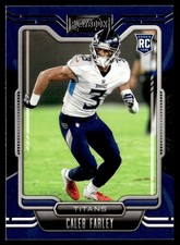 2021 Panini Playbook Caleb Farley Rookie Tennessee Titans #149
