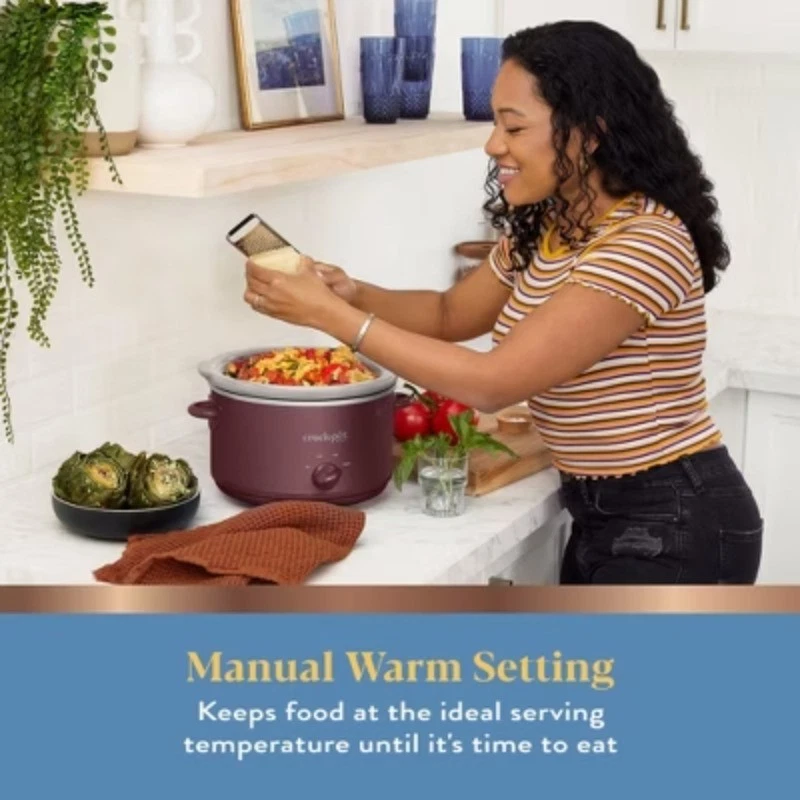 Crock-Pot 4.5qt Slow Cooker: Ceramic, 3 Settings, Dishwasher-Safe - Image 2 of 4