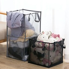 Folding Laundry Basket Organizer For Dirty Clothes Bathroom Clothes Storage Bag