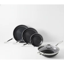 HEXCLAD 5 Piece Nonstick Stainless Steel Frying Pan Set 8 10 12 Wok $600