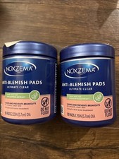 2 Pack Noxzema Ultimate Clear Anti Blemish Pads 90 Each Expiry 3/26