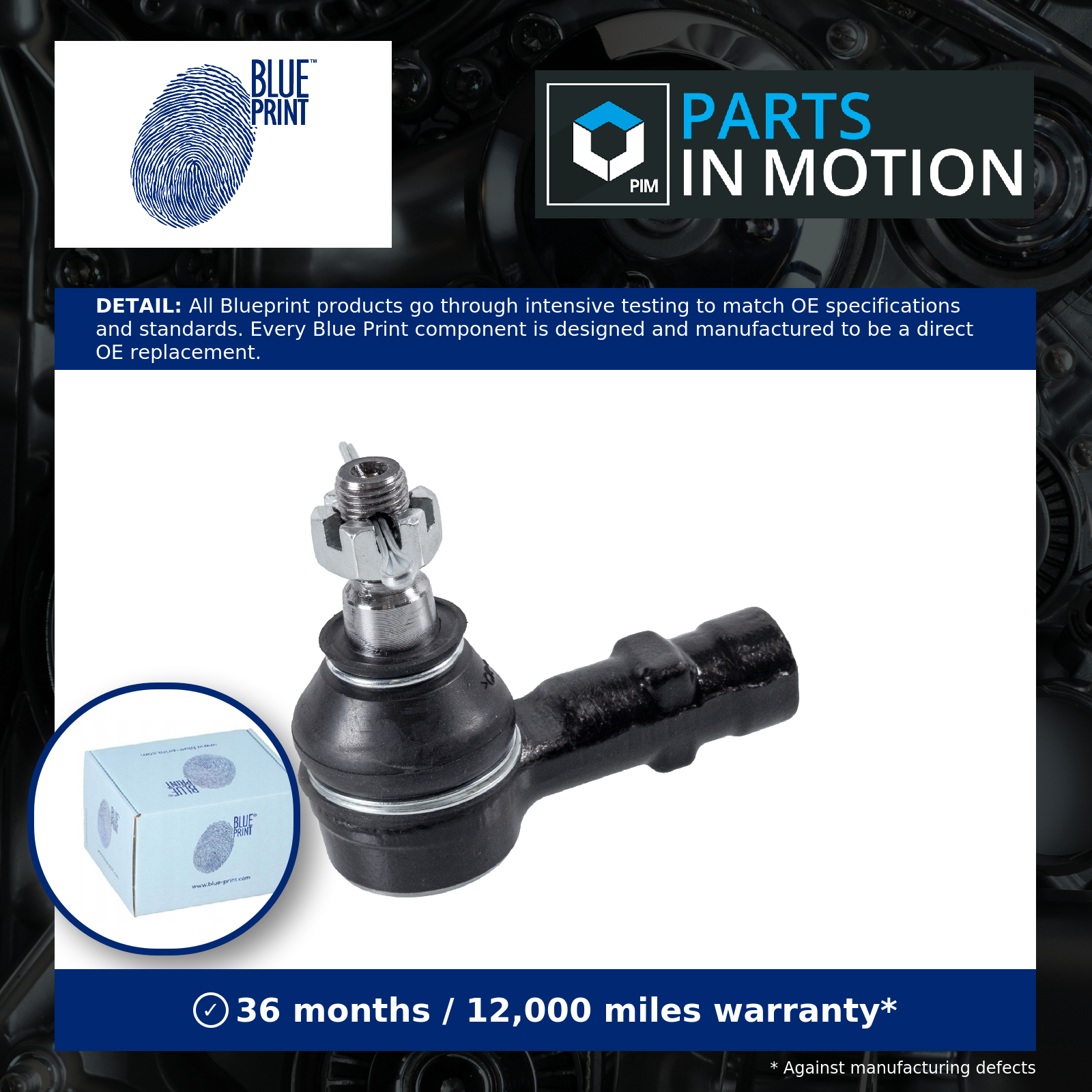 Tie / Track Rod End Left or Right ADD68728 Blue Print Joint 4504687401 Quality
