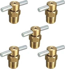 1/4'' NPT Brass Water Drain Valve for Train/Air 1/4'', As the Picture Show 