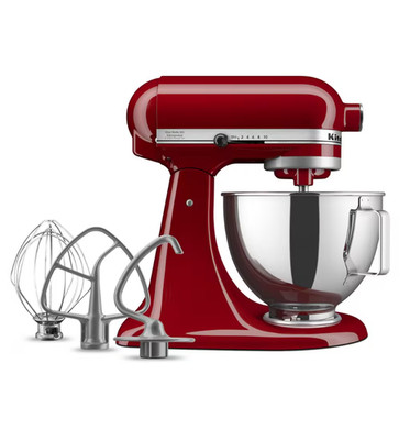 KitchenAid Deluxe 4.5 Qt Electric Stand Mixer with Tilting Top Empire Red 