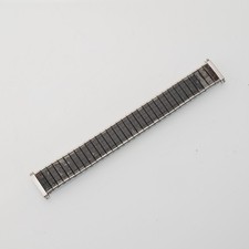 16mm-19mm Vintage USA Made Stainless Steel Stretch Wrist Watch Band Bracelet