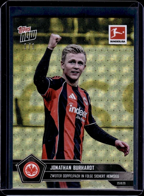 2025-26 Topps Now Bundesliga Superfractor 1/1 #51 Jonathan Burkardt Foilfractor