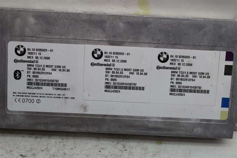 ORDENADOR VARIOS BMW 128i 135i 2009 09 NÚMEROS COINCIDENTES 84109205929 1079742 Foto 3 de 4