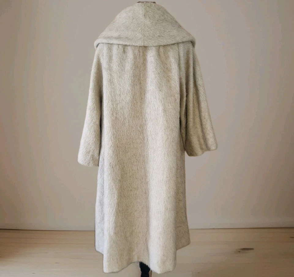 Abrigo Mujer Lilli Ann Tisse a Paris San Francisco De Colección Años 50 Mohair Difuso M/L Foto 3 de 4