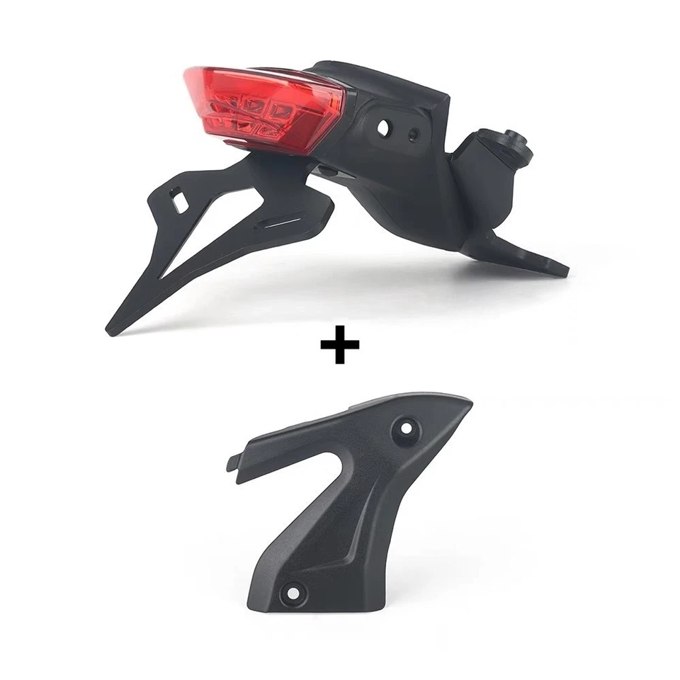 Ajuste para Triumph Trident660 2021- Soporte de matrícula trasero trasero ordenado guardabarros Foto 3 de 4