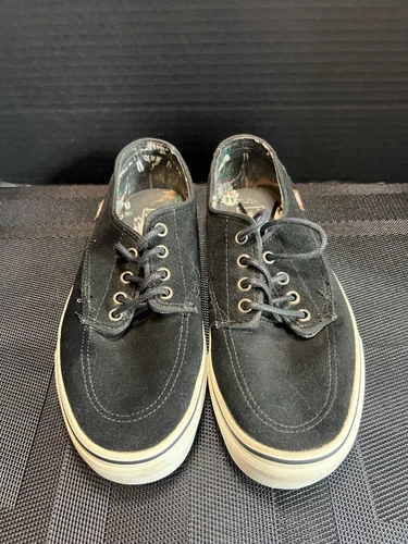 Vans off the wall scarpa stringata uomo vera pelle scamosciata nera taglia uomo 7 donna 8 5