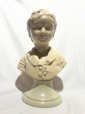 Busto bambino in materiale composito - polvere di marmo stile antico