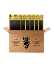 6-Pack, 1611 KJB, Facsimile, 1st Edition w/ Apocrypha in Gothic Font - Black