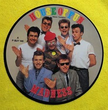 MADNESS - House Of Fun / Don't Look Back, 7" Picture Disc, Stiff Records 1982