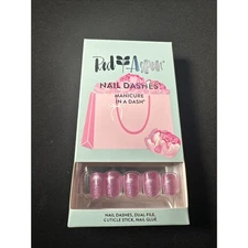 Red Aspen Nail Dashes - Glitter Pink - Manicure - Free Shipping