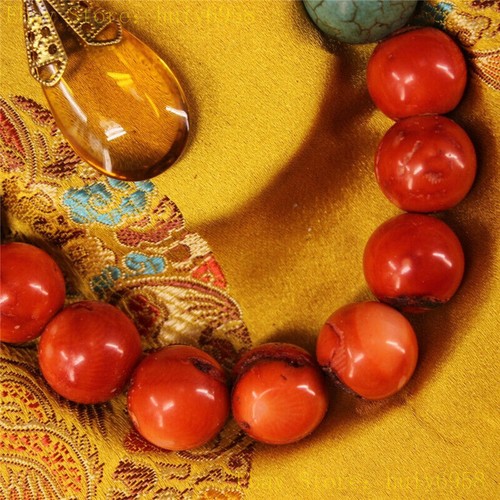 19.69" Collect lacquerware box & Chinese red Coral beads “Chaohzhu” Necklace - Picture 6 of 9