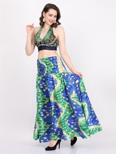 10 Pcs OF Indian Vintage Sari Printed Boho Gypsy Wide-Leg Palazzo Pants Trousers