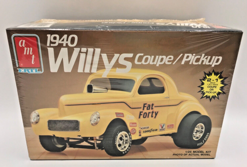 AMT ERTL 1940 Willys Coupe/Pickup 1:25 Model Kit #6544 NOS Factory Sealed