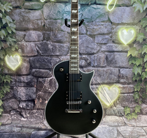 Esp Electric Guitar Matt Black Color Emg Pickups Mahogany Body 22 Frets Us