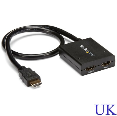 StarTech.com 4K 30 Hz 1 x 2 HDMI 2-Port Video-Splitter   Stromversorgung über USB oder Adapter