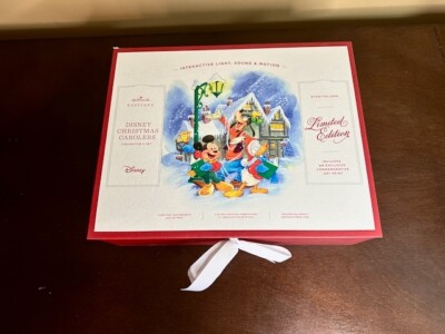 Hallmark Keepsake 2018 Lmt Ed Disney Christmas Carolers Collection Set Animated