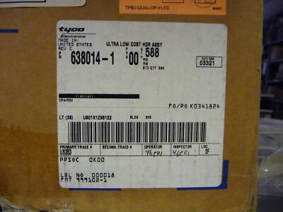 TYCO ELECTRONICS CORPORATION  638014-1 Qty of 4 per Lot CONNECTOR