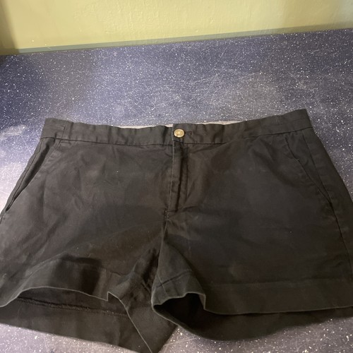 Banana Republic Women's Chino Shorts Size 14 Black Hampton Fit Solid Flat Front - Bild 1 von 9