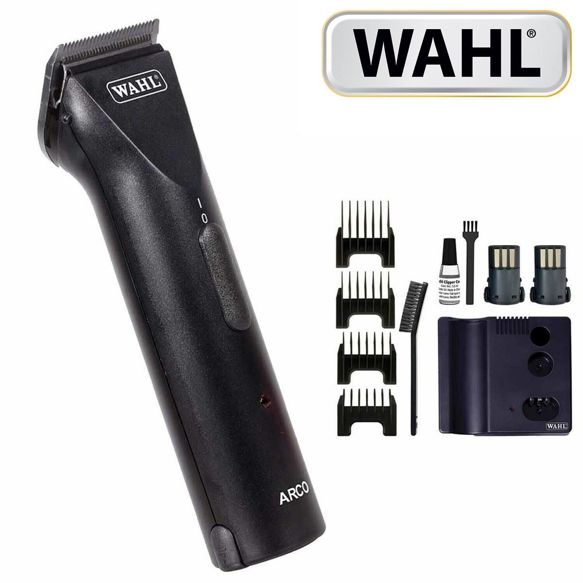 Wahl Arco Cordless Animal Clipper Grooming Set Black 3mm