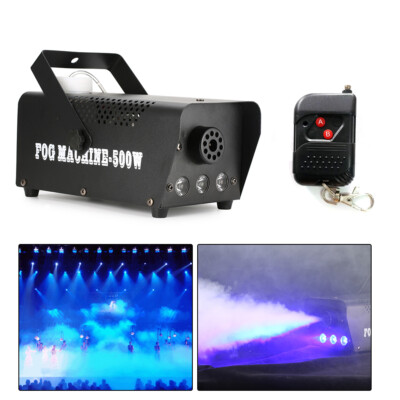 500W Nebelmaschine Stage Haze Effekt DJ Disco Party Mit Fernbedien Rauchmaschine