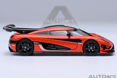 AUTOart 1/64 ミニカー 4台セット 1/64 Koenigsegg One:1 Lava Orange Diecast Model Car By AUTOart