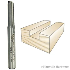Whiteside #1013 Carbide Tip - Straight Two Flute 1/4" Shank Router Bit