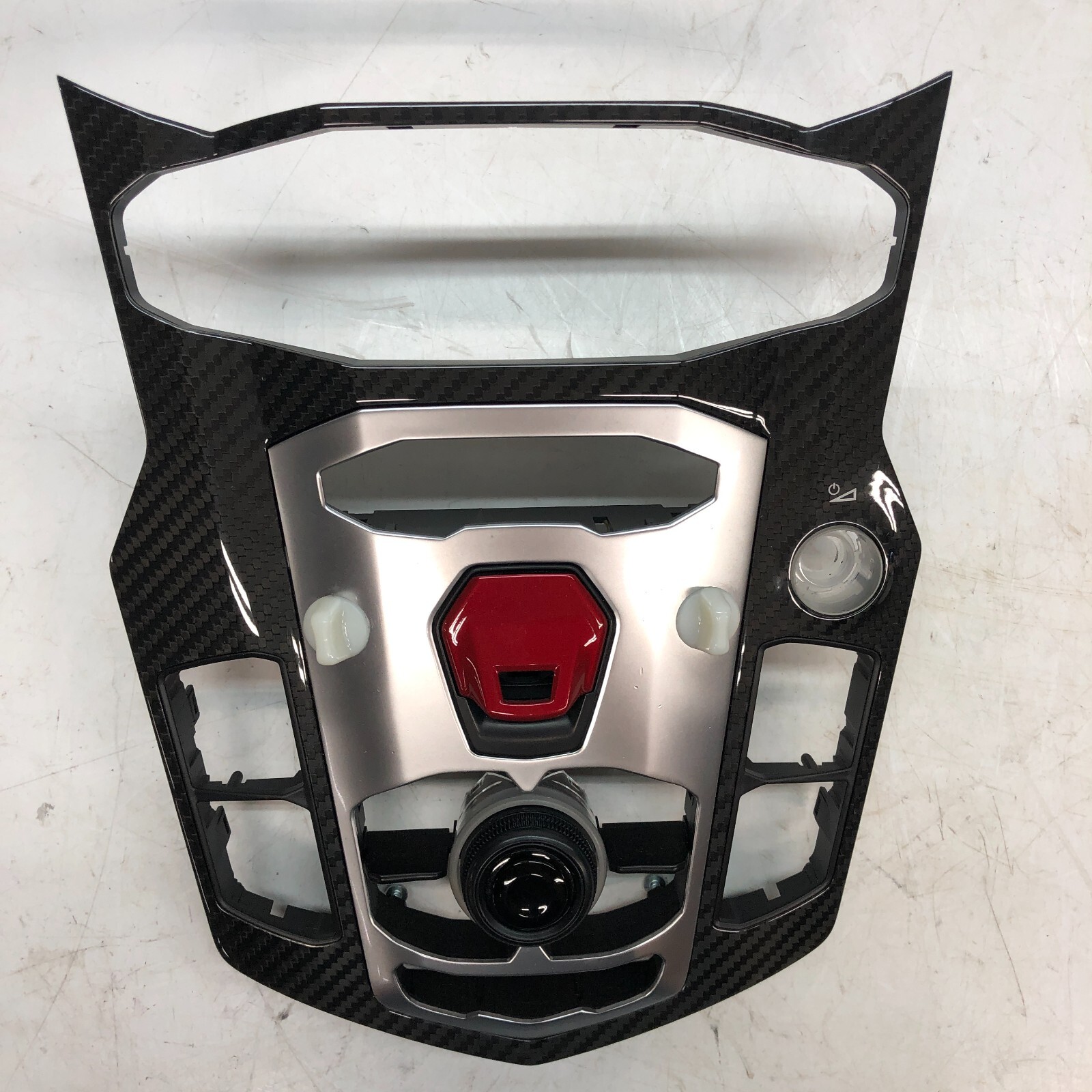 LAMBORGHINI AVENTADOR CARBON FIBER CENTER CONSOLE MMI FACEPLATE OEM 470919609C