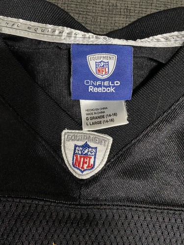 Reebok Minnesota Vikings #4 Brett Favre Football Jersey Yth Sz Large (14-16) Blk - Picture 6 of 12