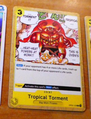 ONE PIECE PILLARS OF FORCE ENGLISH CARD GAME KARTE OP03 120 IN ENGLISCH NM