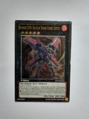 Yu-Gi-Oh Number C105: Battlin' Boxer Comet Cestus LTGY Ultimate Rare 1st Edition