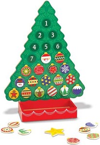melissa and doug countdown to christmas wooden advent calendar