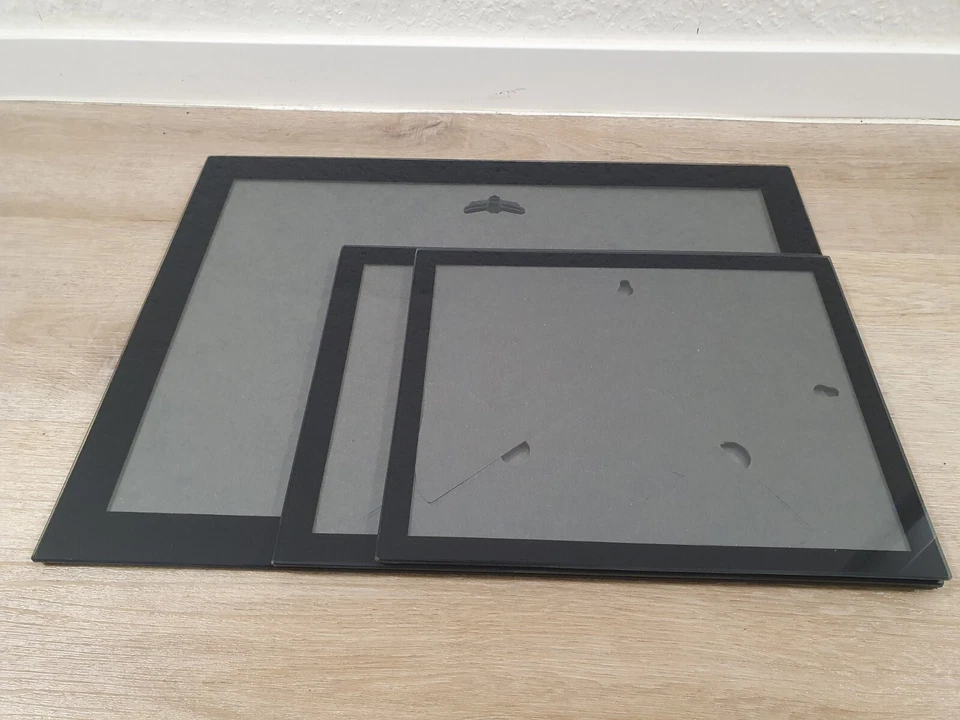 Bilderrahmen Echtglas Passepartout Schwarz Fotorahmen Adventa Design 3 Größen A3 - Bild 2 von 3