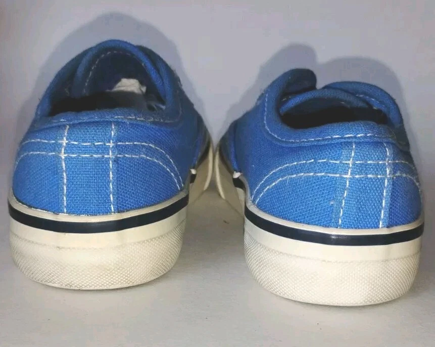 Joe Boxer Niño Pequeño Azul Blanco Lona Tenis Zapatos Talla 7 Sin Cordones Foto 4 de 4