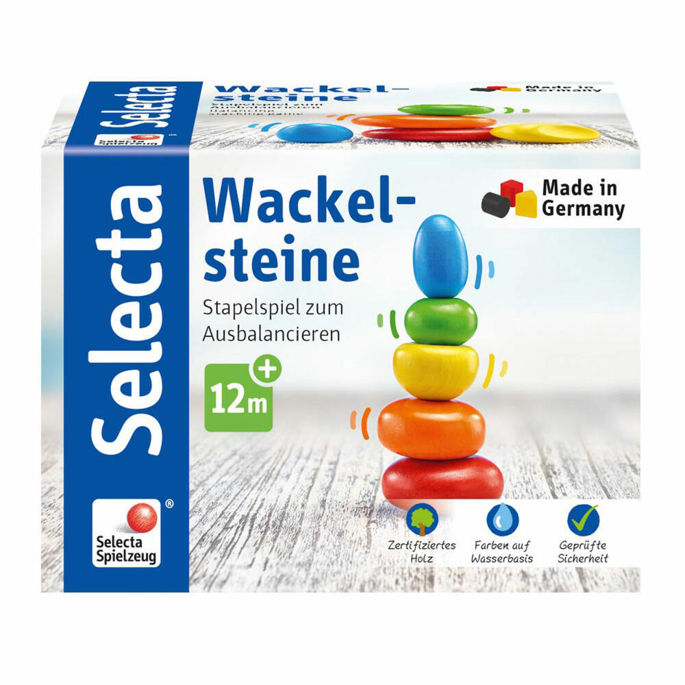 Selecta Spielzeug Wackelsteine Wackel Steine Kleinkindspiel