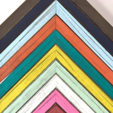 Country Colors Rustic Wood Picture Frame Thin Farmhouse Distressed Decor For Art