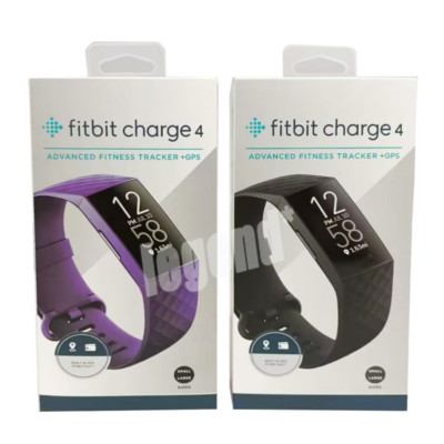 NEW Fitbit Charge 4 GPS Activity Tracker FB417BKBK Heart Rate -Black/Purple S&L