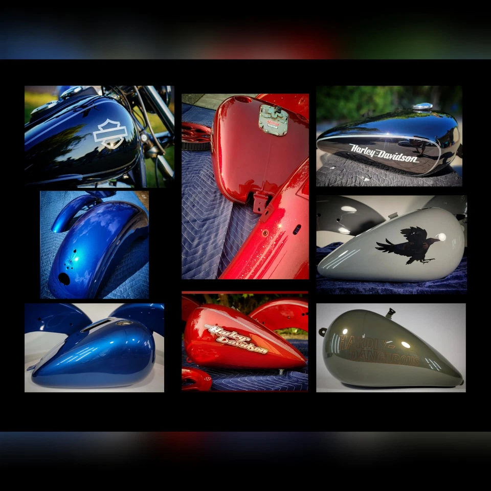 Pintura personalizada para motocicleta color único *25% de depósito* Harley Davidson/Triumph/ Foto 2 de 4