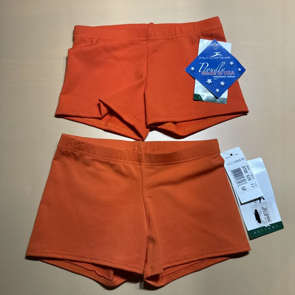 ¡Nuevo! Motionwear Gimnasia Baile Pantalones Cortos Niño Intermedio Pequeño 6x-7 Lote de 4 Foto 4 de 4