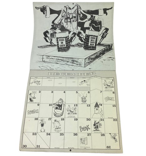 1979 MAD Magazine 12-Month Calendar Don Martin Humor Satire - Picture 15 of 15